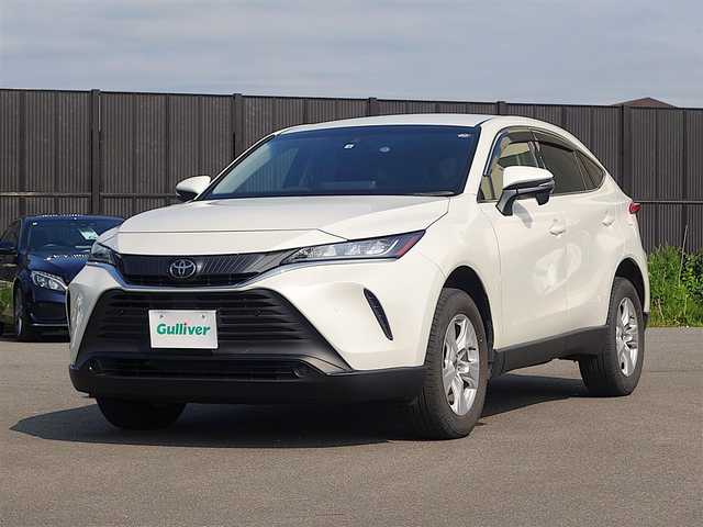 トヨタ ハリアー S 山形県 2022(令4)年 3.5万km ホワイトパールクリスタルシャイン 衝突被害軽減システム/純正メモリナビ/　　【BT フルセグ USB AUX】/バックカメラ/レーダークルーズコントロール/LEDオートヘッドライト/純正17インチアルミホイール/コーナーセンサー/ステアリングスイッチ/MTモード付AT/電動格納ウィンカーミラー/スマートキー/ETC