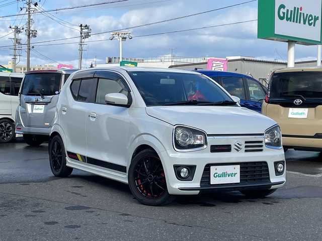 スズキ アルト 青森県 2020(令2)年 5.6万km ピュアホワイトP 4WD/純正ナビ/バックカメラ/ETC/スマートキー/HIDヘッドライト/LEDフォグ/ESPELIRサス/KYBショック/rossoMODELマフラー/純正サス/純正マフラー車内積込
