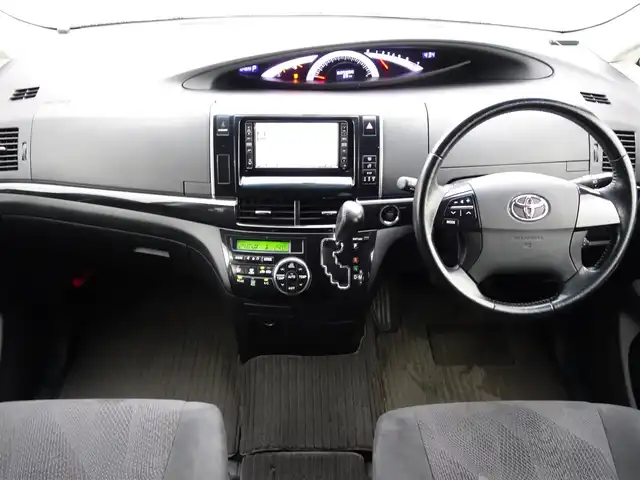 トヨタ エスティマ アエラス 山形県 2012(平24)年 10.5万km ホワイトパールクリスタルシャイン 4WD/純正HDDナビ/　【CD DVD HDD AUX】/フルセグTV/バックカメラ/両側パワースライドドア/ETC/スマートキー/3列シート/キセノンヘッドライト/フォグランプ/ウィンカーミラー/純正フロアマット/ドアバイザー