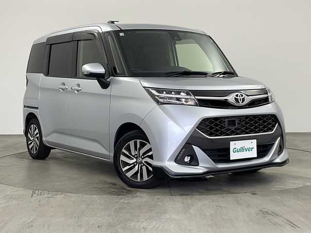 トヨタ タンク カスタムG S 兵庫県 2018(平30)年 6.9万km ブライトシルバーM ・ナビ/Bluetooth/CD/DVD/TV/・全方位カメラ/・ビルドインETC/・前方ドライブレコーダー/・クルーズコントロール/・コーナーセンサー/・アイドリングストップ/・両側パワースライドドア/・横滑り防止装置/・盗難防止装置/・衝突被害軽減システム/・W＋サイドエアバッグ/・カーテンエアバッグ/・LEDオートライト/・純正14インチアルミホイール/・ドアバイザー/・スマートキー/・プッシュスタートボタン/・AAC/・ステアリングスイッチ