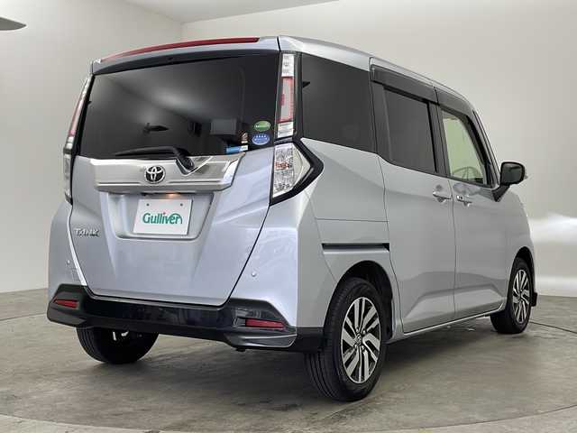 トヨタ タンク カスタムG S 兵庫県 2018(平30)年 6.9万km ブライトシルバーM ・ナビ/Bluetooth/CD/DVD/TV/・全方位カメラ/・ビルドインETC/・前方ドライブレコーダー/・クルーズコントロール/・コーナーセンサー/・アイドリングストップ/・両側パワースライドドア/・横滑り防止装置/・盗難防止装置/・衝突被害軽減システム/・W＋サイドエアバッグ/・カーテンエアバッグ/・LEDオートライト/・純正14インチアルミホイール/・ドアバイザー/・スマートキー/・プッシュスタートボタン/・AAC/・ステアリングスイッチ