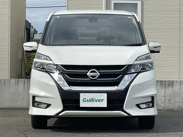 日産 セレナ 青森県 2019(平31)年 7.3万km ブリリアントホワイトパール ワンオーナー/4WD/純正SDナビ/CD/DVD/SD/BT/USB/フルセグTV/インテリジェントアラウンドビューモニター/両側パワースライドドア/クルーズコントロール/クリアランスソナー/ステアリングリモコン/アイドリングストップ/純正エンジンスターター/ETC/オートライト/LEDヘッドライト/フォグライト/電動パーキングブレーキ/プッシュスタート/純正ドアバイザー/純正フロアマット/積込スタッドレスタイヤ/保証書/取扱説明書