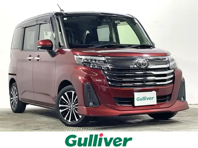トヨタ ルーミー カスタムG－T 大阪府 2021(令3)年 2.9万km ブラックマイカメタリック/ファイアークォーツレッドメタリック 純正ナビＴＶ　全方位カメラ　ＥＴＣ　ドラレコ　両側パワスラ　衝突軽減　シートヒーター　レーダークルコン　コーナーセンサー　レーンアシスト　電動ミラー　オートライト　ＬＥＤヘッドライト　フォグランプ