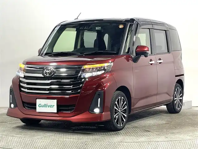 トヨタ ルーミー カスタムG－T 大阪府 2021(令3)年 2.9万km ブラックマイカメタリック/ファイアークォーツレッドメタリック 純正ナビＴＶ　全方位カメラ　ＥＴＣ　ドラレコ　両側パワスラ　衝突軽減　シートヒーター　レーダークルコン　コーナーセンサー　レーンアシスト　電動ミラー　オートライト　ＬＥＤヘッドライト　フォグランプ