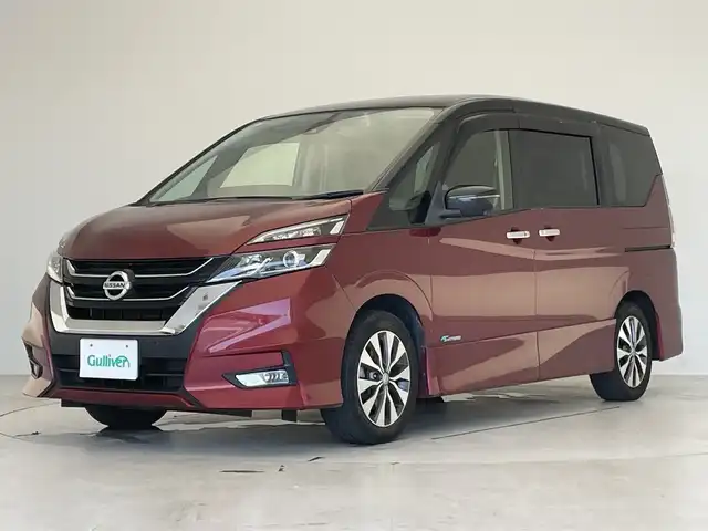 日産 セレナ ハイウェイスター G 愛知県 2016(平28)年 6.6万km マルーンレッド 2トーン プロパイロット/衝突軽減システム/純正９型SDナビ/全方位カメラ/両側パワースライドドア/フリップダウンモニター/Bluetooth/バックカメラ/イージーオープン機能/コーナーセンサー/純正アルミホイール/LEDヘッドライト/インテリジェントミラー/リアオートエアコン/ドライブレコーダー/ETC/ステアリングスイッチ/スマートキー/プッシュスタート