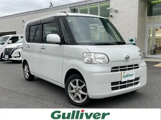 ダイハツ タント X 鳥取県 2012(平24)年 3.9万km パール 4WD/社外ナビ/ワンセグ/左パワースライドドア/前方ドライブレコーダー/社外AW/ベンチシート/アームレスト/プライバシーガラス/セキュリティアラーム/スマートキー