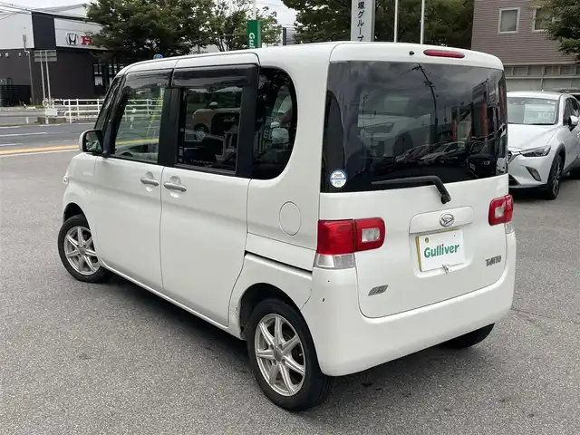 ダイハツ タント X 鳥取県 2012(平24)年 3.9万km パール 4WD/社外ナビ/ワンセグ/左パワースライドドア/前方ドライブレコーダー/社外AW/ベンチシート/アームレスト/プライバシーガラス/セキュリティアラーム/スマートキー