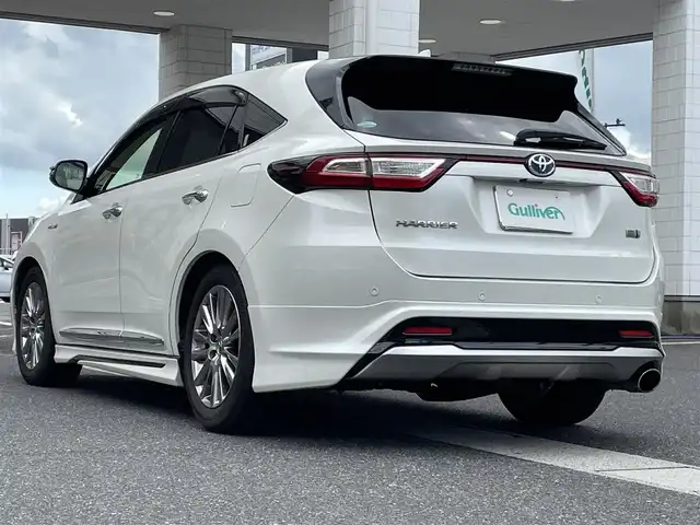 トヨタ ハリアー ハイブリッド プログレス メタル&レザーP 岡山県 2019(平31)年 6.3万km ホワイトパールクリスタルシャイン 登録時走行距離63079km/純正メーカーナビ/ＪＢＬサウンドシステム/モデリスタエアロ/革シート/バック・サイドカメラ/ビルトインETC/フルセグTV/前席シートヒーター＆エアシート/後方コーナーセンサー/前席パワーシート/プッシュスタート/スマートキー/純正フロアマット/保証書/取扱説明書/スペアキー