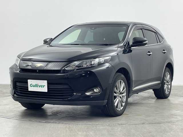 トヨタ ハリアー プレミアム アドバンスドP 群馬県 2015(平27)年 15.5万km ブラック 純正8型ナビ　フルセグTV　全周囲カメラ　JBLプレミアムサウンド　衝突被害軽減システム　クルーズコントロール　電動リアゲート　パワーシート　LEDオートライト　スマートキー　禁煙車