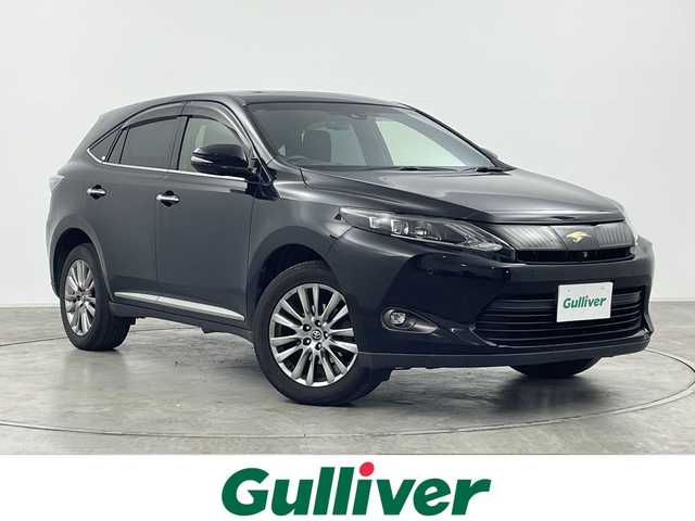 トヨタ ハリアー プレミアム アドバンスドP 群馬県 2015(平27)年 15.5万km ブラック 純正8型ナビ　フルセグTV　全周囲カメラ　JBLプレミアムサウンド　衝突被害軽減システム　クルーズコントロール　電動リアゲート　パワーシート　LEDオートライト　スマートキー　禁煙車