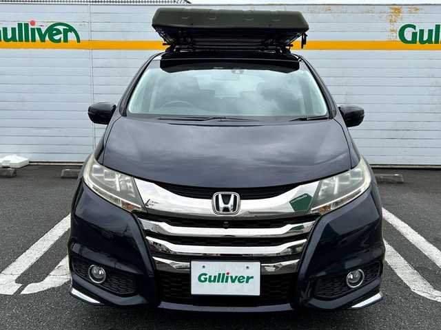 ホンダ オデッセイ アブソルート EX 埼玉県 2014(平26)年 14.5万km プレミアムヴィーナスブラックP HDDナビ/プッシュスタート/両側パワースライドドア/ETC/バックカメラ/アラウンドビューモニター/ブラインドスポットモニター/ドアバイザー/WAC/ABS/ワンセグテレビ/Bluetooth接続/ドライブレコーダー/アイドリングストップ/クルーズコントロール/純正フロアマット/横滑り防止装置/パワーシート/パドルシフト/オットマン/オートライト/ルーフレール/DVD再生/PS/PW/保証書/取扱説明書