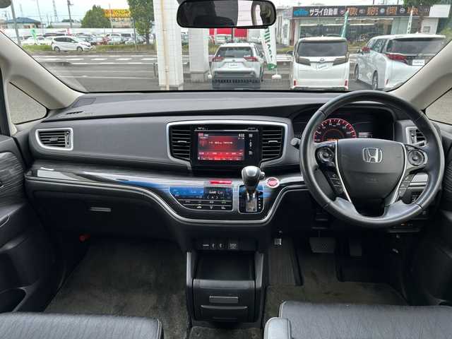 ホンダ オデッセイ アブソルート EX 埼玉県 2014(平26)年 14.5万km プレミアムヴィーナスブラックP HDDナビ/プッシュスタート/両側パワースライドドア/ETC/バックカメラ/アラウンドビューモニター/ブラインドスポットモニター/ドアバイザー/WAC/ABS/ワンセグテレビ/Bluetooth接続/ドライブレコーダー/アイドリングストップ/クルーズコントロール/純正フロアマット/横滑り防止装置/パワーシート/パドルシフト/オットマン/オートライト/ルーフレール/DVD再生/PS/PW/保証書/取扱説明書