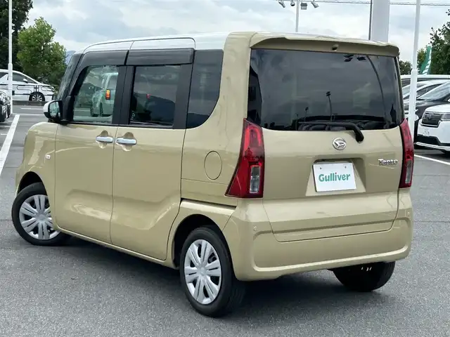ダイハツ タント X 奈良県 2022(令4)年 1.3万km ホワイト / サンドベージュメタリック レーダークルーズコントロール/バックカメラ/コーナーセンサー（前後）/衝突軽減システム/レーンキープアシスト/片側パワースライドドア/前席シートヒーター/後席サンシェード/アイドリングストップ/電動格納ミラー/ETC/純正ホイールキャップ