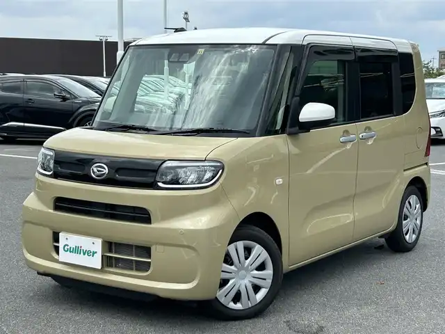 ダイハツ タント X 奈良県 2022(令4)年 1.3万km ホワイト / サンドベージュメタリック レーダークルーズコントロール/バックカメラ/コーナーセンサー（前後）/衝突軽減システム/レーンキープアシスト/片側パワースライドドア/前席シートヒーター/後席サンシェード/アイドリングストップ/電動格納ミラー/ETC/純正ホイールキャップ