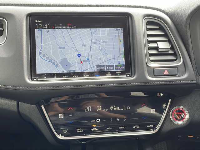 ホンダ ヴェゼル ハイブリッド Z ホンダセンシング 静岡県 2020(令2)年 3.9万km プレミアムクリスタルレッドM 純正8インチナビ/地デジTV/純正CD/DVD/Bleutooth/バックカメラ/ホンダセンシング/レーダークルーズコントロール/レーンキープアシスト/ハーフレザーシート/シートヒーター/LEDヘッドライト/純正18インチAW/ビルトインETC/保証書/取説