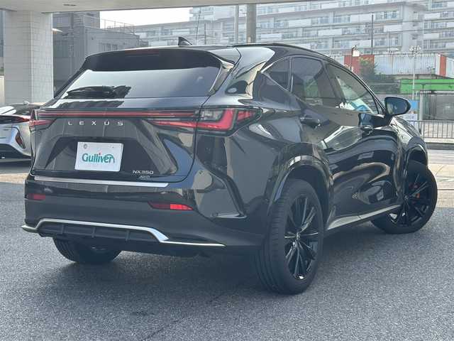 レクサス ＮＸ 350 Fスポーツ 愛知県 2023(令5)年 1.5万km グラファイトブラックガラスフレーク ワンオーナー/AWD/純正SDナビ（AM.FM.TV.BT）/フルセグTV/バックカメラ/アラウンドビューモニター/ヘッドアップディスプレイ/ドラレコ/レクサスセーフティーテクノロジー/パドルシフト/追従式クルーズコントロール/パワーシート/シートヒーター、エアシート/ビルトインETC2.0/電動リアゲート/革シート/純正AW20インチ/純正フロアマット/オートハイビーム/typeC端子/USB端子/ルーフレール