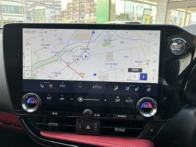 レクサス ＮＸ 350 Fスポーツ 愛知県 2023(令5)年 1.5万km グラファイトブラックガラスフレーク ワンオーナー/AWD/純正SDナビ（AM.FM.TV.BT）/フルセグTV/バックカメラ/アラウンドビューモニター/ヘッドアップディスプレイ/ドラレコ/レクサスセーフティーテクノロジー/パドルシフト/追従式クルーズコントロール/パワーシート/シートヒーター、エアシート/ビルトインETC2.0/電動リアゲート/革シート/純正AW20インチ/純正フロアマット/オートハイビーム/typeC端子/USB端子/ルーフレール