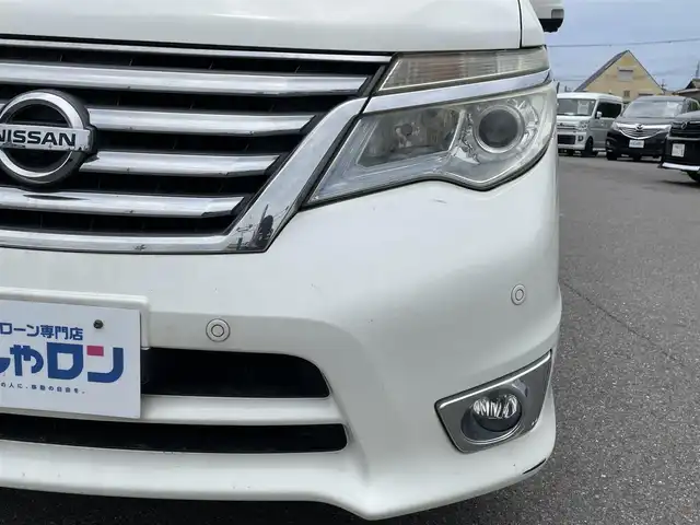 日産 セレナ ハイウェイS S HV Aセーフ 和歌山県 2014(平26)年 12.6万km パール (株)IDOMが運営する【じしゃロン和歌山店】の自社ローン専用車両になります。こちらは現金またはオートローンご利用時の価格です。自社ローンご希望の方は別途その旨お申付け下さい/純正メモリナビ　（MP３１４P-W）/（フルセグＴＶ/Ｂｌｕｅｔｏｏｔｈ/ＣＤ/ＤＶＤ）/アラウンドビューモニター　/ＥＴＣ　/コーナーセンサー　/クルーズコントロール　/両側パワースライドドア　/純正アルミホイール　/純正フロアマット