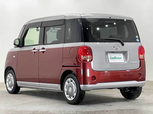 ダイハツ ムーヴ キャンバス X SA Ⅲ 栃木県 2019(令1)年 4.3万km スムースグレーマイカメタリック/ファイアークォーツレッドメタリック 2トーン 純正メモリナビ/(CD/DVD/フルセグTV/Bluetooth/SD/USB)/バックカメラ/両側パワースライドドア/前方ドライブレコーダー/禁煙車/グレー赤２トーン/オートライト/横滑り防止装置/スマートキー/プッシュスタート/アイドリングストップ/ステアリングスイッチ/電動格納ミラー/社外フロアマット