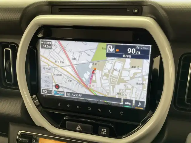 スズキ ハスラー HYBRID X ターボ 愛知県 2020(令2)年 3.6万km ブルーイッシュブラックパール3 純正９型ナビ　全方位カメラ　シートヒーター　フルセグＴＶ　カープレイ　ＤＶＤ　前後ドラレコ　ＥＴＣ　デュアルカメラブレーキ　衝突軽減　追従クルコン　パドルシフト　ＬＥＤライト　パーキングセンサー　禁煙