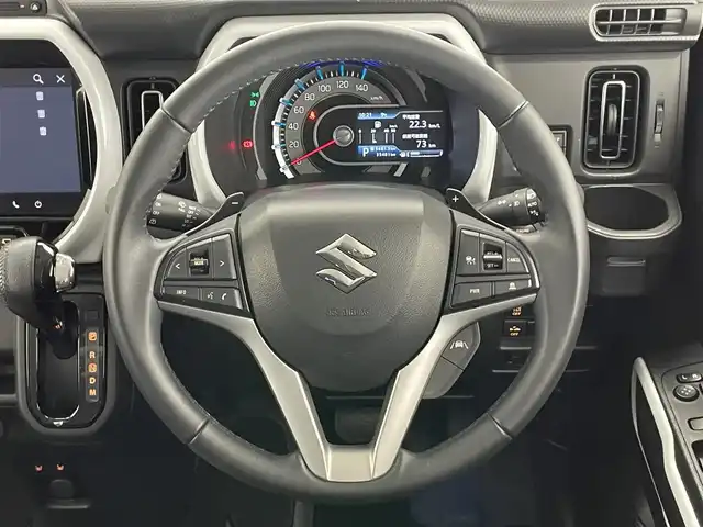 スズキ ハスラー HYBRID X ターボ 愛知県 2020(令2)年 3.6万km ブルーイッシュブラックパール3 純正９型ナビ　全方位カメラ　シートヒーター　フルセグＴＶ　カープレイ　ＤＶＤ　前後ドラレコ　ＥＴＣ　デュアルカメラブレーキ　衝突軽減　追従クルコン　パドルシフト　ＬＥＤライト　パーキングセンサー　禁煙