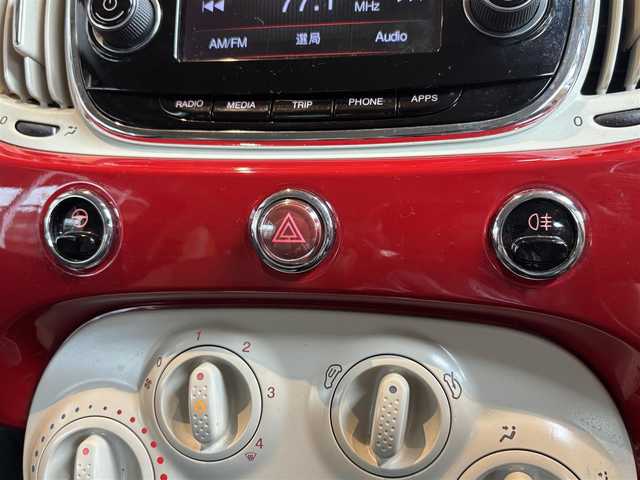フィアット ５００Ｃ 1．2 ポップ 宮城県 2017(平29)年 3.7万km パソドプレレッド 純正ディスプレイオーディオ/Bluetooth機能/ETC車載器/キーレスキー/ステアリングスイッチ/アイドリングストップ/純正15インチAW/電動オープンルーフ/LEDデイタイムライト/フロアマット