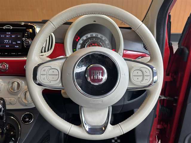 フィアット ５００Ｃ 1．2 ポップ 宮城県 2017(平29)年 3.7万km パソドプレレッド 純正ディスプレイオーディオ/Bluetooth機能/ETC車載器/キーレスキー/ステアリングスイッチ/アイドリングストップ/純正15インチAW/電動オープンルーフ/LEDデイタイムライト/フロアマット