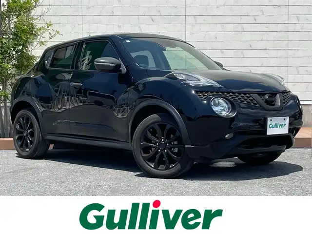 日産 ジューク 15RX Vセレクション 滋賀県 2018(平30)年 2.8万km スーパーブラック ガソリン/2WD/CVT/7インチナビ　【CN-RE04WD】/【FM/AM/CD/DVD/TVフルセグ/USB/Bluetooth】/バックカメラ/プリクラッシュ/レーンキープアシスト/横滑り防止装置/電動格納ミラー/アイドリングストップ/革巻きステアリング/ステアリングスイッチ/オートライト/キセノンヘッドライト/フロントフォグ/パワーウインドウ/パワーステアリング/プッシュスタート/スマートキー