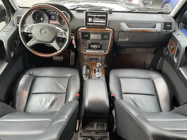 メルセデス・ベンツ ゲレンデヴァーゲン Ｇ５５０ ロング 滋賀県 2014(平26)年 5.6万km オブシディアンブラックM 純正ナビ/【Bluetooth.CD.DVD.フルセグTV】/バックカメラ/サンルーフ/追従クルーズコントロール/ブラインドスポットモニター/全席シートヒーター/前席パワーシート/本革シート/ＨａｒｍａｎＫａｒｄｏｎ/クリアランスソナー/純正アルミホイール/センターデフロック/背面タイヤ