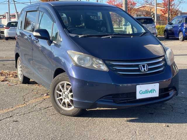 ホンダ フリード G ジャストセレクション 新潟県 2011(平23)年 16.8万km プレミアムナイトブルーパール ナビ/フルセグ/Bluetooth/片側パワースライドドア