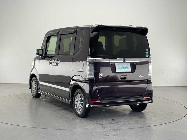 ホンダ Ｎ ＢＯＸ カスタム SSブラックSパッケージ 長野県 2016(平28)年 5.9万km プレミアムベルベットパープル・パール 純正メモリナビ（型番：VXM-174CSi）/（ワンセグTV＆CD＆USB＆BL＆SD＆iPod＆FM・AM）/バックカメラ/両側パワースライドドア/衝突被害軽減システム/盗難防止装置/ビルトインETC/シートヒーター（前席）/純正フロアマット/13インチ社外アルミホイール/オートライト/フォグランプ/アイドリングストップ/２列目サンシェード/ドアバイザー/スマートキー