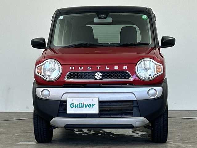 スズキ ハスラー G ターボ 三重県 2015(平27)年 4.8万km フェニックスレッドパール/ブルーイッシュブラックパール /レーダーブレーキサポート//社外ディスプレイオーディオ//シートヒーター//ETC//ターボ車//アイドリングストップ//オートエアコン//純正フロアマット//ドアバイザー//シートカバー//スマートキー//プッシュスタート