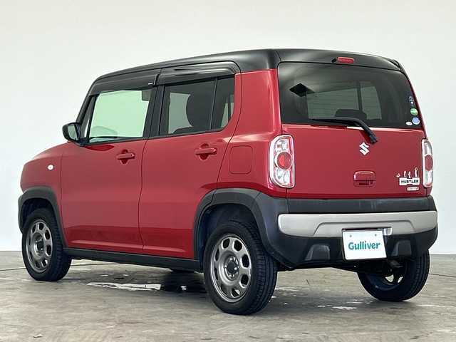 スズキ ハスラー G ターボ 三重県 2015(平27)年 4.8万km フェニックスレッドパール/ブルーイッシュブラックパール /レーダーブレーキサポート//社外ディスプレイオーディオ//シートヒーター//ETC//ターボ車//アイドリングストップ//オートエアコン//純正フロアマット//ドアバイザー//シートカバー//スマートキー//プッシュスタート