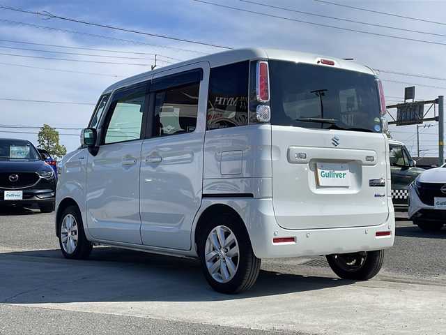 スズキ スペーシア HYBRID X 徳島県 2018(平30)年 5.6万km ピュアホワイトP ワンオーナー車/社外ナビ AVIC-RWS901/(DISC/SD/BT/iPod/USB/AUX/ラジオ/フルセグ)/両側パワースライドドア/クリアランスソナー/アイドリングストップ/ETC/D席シートヒーター/オートライト/盗難防止装置/純正14インチアルミホイール/衝突軽減防止ブレーキ/リアサンシェード/ドアバイザー/純正フロアマット/純正ドアバイザー/電格ウィンカーミラー/ISOFIX/スマートキー