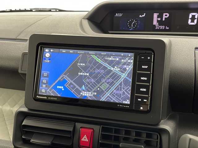 ダイハツ タント X 宮崎県 2022(令4)年 3.3万km シャイニングホワイトパール スマートアシスト３/〇衝突警報機能／衝突回避支援ブレーキ機能（対車両・対歩行者）/〇車線逸脱警報機能/〇誤発進抑制制御機能/〇オートマチックハイビーム/〇先行車発進お知らせ機能/〇コーナーセンサー/社外7インチSDナビ/フルセグTV/CD/DVD/Bluetooth/バックカメラ/片側パワースライドドア/LEDヘッドライト/アイドリングストップ/ETC/スマートキー×2