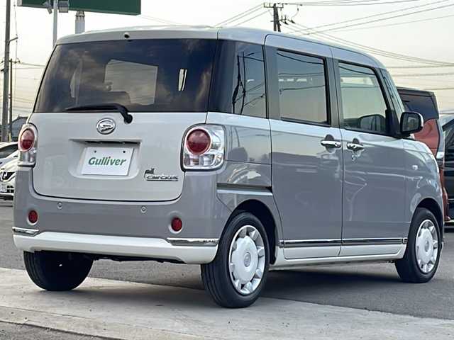 ダイハツ ムーヴ キャンバス X LTD メイクアッフ SA Ⅱ 徳島県 2017(平29)年 4.6万km パールホワイトⅢ/スムースグレーマイカメタリック 2トーン スマートアシストII/純正オーディオ　CUK-W66D/（DISC/USB/AUX/ラジオ）/エンジンスターター/両側電動スライドドア/ETC/スペアキー/スマートキー/純正フロアマット/LEDヘッドライト/フォグライト/オートライト/電動格納ミラー/ISO FIX/新車時保証書