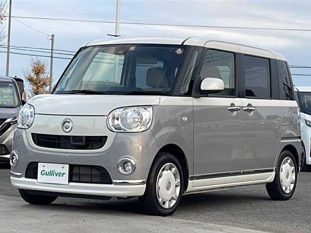 ダイハツ ムーヴ キャンバス X LTD メイクアッフ SA Ⅱ 徳島県 2017(平29)年 4.6万km パールホワイトⅢ/スムースグレーマイカメタリック 2トーン スマートアシストII/純正オーディオ　CUK-W66D/（DISC/USB/AUX/ラジオ）/エンジンスターター/両側電動スライドドア/ETC/スペアキー/スマートキー/純正フロアマット/LEDヘッドライト/フォグライト/オートライト/電動格納ミラー/ISO FIX/新車時保証書