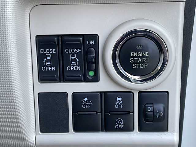 ダイハツ ムーヴ キャンバス X LTD メイクアッフ SA Ⅱ 徳島県 2017(平29)年 4.6万km パールホワイトⅢ/スムースグレーマイカメタリック 2トーン スマートアシストII/純正オーディオ　CUK-W66D/（DISC/USB/AUX/ラジオ）/エンジンスターター/両側電動スライドドア/ETC/スペアキー/スマートキー/純正フロアマット/LEDヘッドライト/フォグライト/オートライト/電動格納ミラー/ISO FIX/新車時保証書