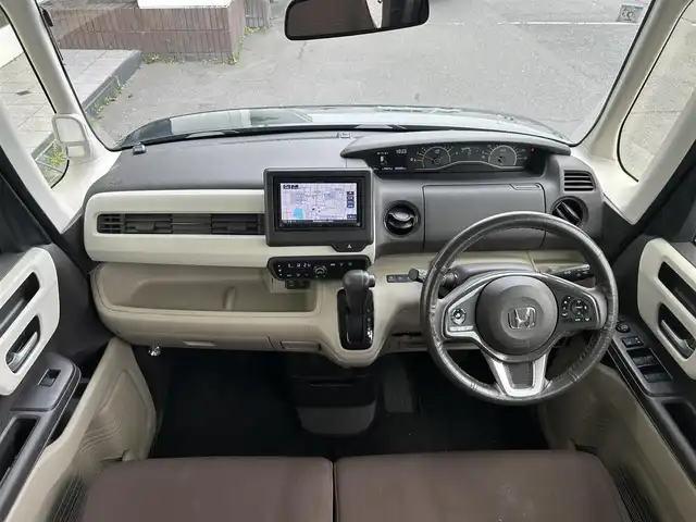 ホンダ Ｎ ＢＯＸ G L ホンダセンシング 静岡県 2019(平31)年 4.7万km ブリティッシュグリーンP ホンダセンシング/ケンウッドナビ/ワンセグＴＶ/ＤＶＤ/ＢＴオーディオ/バックカメラ/片側電動スライドドア/ＥＴＣ/ＬＥＤヘッドライト/オートライト/ＵＳＢ充電端子/アイドリングストップ/スマートキー/社外１４ＡＷ