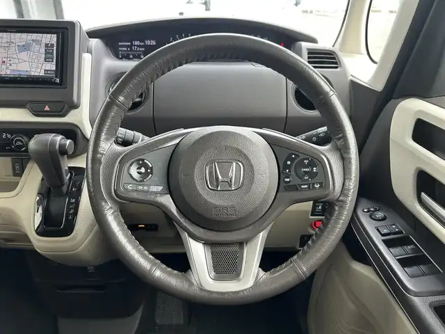 ホンダ Ｎ ＢＯＸ G L ホンダセンシング 静岡県 2019(平31)年 4.7万km ブリティッシュグリーンP ホンダセンシング/ケンウッドナビ/ワンセグＴＶ/ＤＶＤ/ＢＴオーディオ/バックカメラ/片側電動スライドドア/ＥＴＣ/ＬＥＤヘッドライト/オートライト/ＵＳＢ充電端子/アイドリングストップ/スマートキー/社外１４ＡＷ