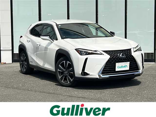 レクサス ＵＸ 250h バージョンL 山形県 2021(令3)年 6.5万km ソニッククォーツ ４WD/BSM/電動パーキングブレーキ/純正SDナビ/（AM/FM/フルセグ）/本革レザーシート/電動格納ミラー/ハンドルヒーター/DN席パワーシート/DN席シートヒーター/ビルトインETC/スマートキー/純正アルミホイール/純正フロアマット/レーンキープアシスト/横滑り防止装置/ドアバイザー