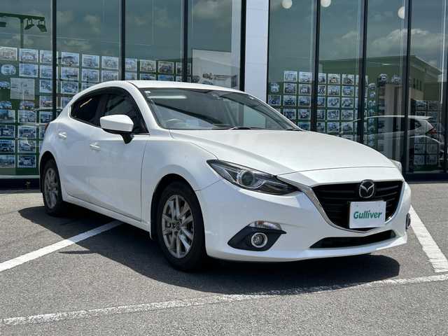 マツダ アクセラ スポーツ 15S ツーリング 長崎県 2015(平27)年 8.7万km スノーフレイクホワイトパールマイカ 純正ナビ/Bluetooth接続/ワンオーナー/ワンセグテレビ/バックカメラ/プッシュスタート/スマートキー/ETC/クルーズコントロール
