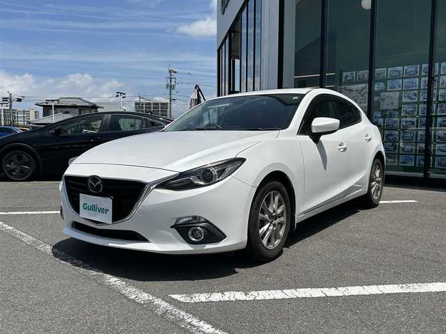 マツダ アクセラ スポーツ 15S ツーリング 長崎県 2015(平27)年 8.7万km スノーフレイクホワイトパールマイカ 純正ナビ/Bluetooth接続/ワンオーナー/ワンセグテレビ/バックカメラ/プッシュスタート/スマートキー/ETC/クルーズコントロール
