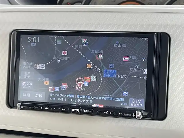 ダイハツ ムーヴ キャンバス G SA Ⅱ 大分県 2017(平29)年 9.8万km パールホワイトⅢ/ナチュラルベージュマイカメタリック 2トーン 社外ナビ/フルセグ/DVD/Bluetooth/バックカメラ/オートLEDライト/衝突軽減ブレーキ/両側パワースライドドア/社外ETC/純正ドアバイザー/社外フロアマット/スマートキー