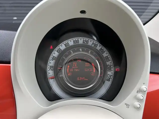 フィアット ５００ 1．2 カルト 茨城県 2021(令3)年 1.7万km オレンジ 後期型 /ワンオ-ナ- /ディスプレイOD /CarPlay /BT /USB /バックカメラ /クルーズコントロール /デイライトLED /前後ドラレコ /フロアマット /禁煙車