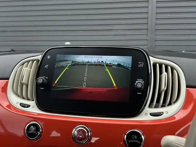 フィアット ５００ 1．2 カルト 茨城県 2021(令3)年 1.7万km オレンジ 後期型 /ワンオ-ナ- /ディスプレイOD /CarPlay /BT /USB /バックカメラ /クルーズコントロール /デイライトLED /前後ドラレコ /フロアマット /禁煙車