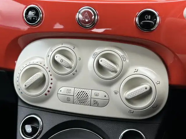 フィアット ５００ 1．2 カルト 茨城県 2021(令3)年 1.7万km オレンジ 後期型 /ワンオ-ナ- /ディスプレイOD /CarPlay /BT /USB /バックカメラ /クルーズコントロール /デイライトLED /前後ドラレコ /フロアマット /禁煙車