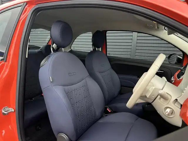 フィアット ５００ 1．2 カルト 茨城県 2021(令3)年 1.7万km オレンジ 後期型 /ワンオ-ナ- /ディスプレイOD /CarPlay /BT /USB /バックカメラ /クルーズコントロール /デイライトLED /前後ドラレコ /フロアマット /禁煙車