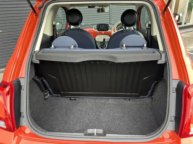 フィアット ５００ 1．2 カルト 茨城県 2021(令3)年 1.7万km オレンジ 後期型 /ワンオ-ナ- /ディスプレイOD /CarPlay /BT /USB /バックカメラ /クルーズコントロール /デイライトLED /前後ドラレコ /フロアマット /禁煙車