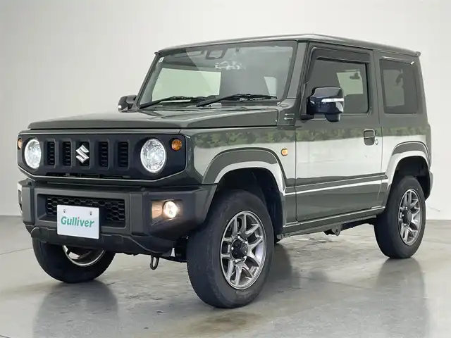 スズキ ジムニー XC 愛知県 2019(令1)年 4万km ジャングルグリーン 社外８型ナビ　バックカメラ　禁煙車　シートヒーター　フルセグＴＶ　Ｂｌｕｅｔｏｏｔｈ　ＤＶＤ　ドラレコ　ＥＴＣ　デュアルセンサーブレーキ　衝突軽減　クルコン　ＬＥＤオートライト　フォグ　フロアマット